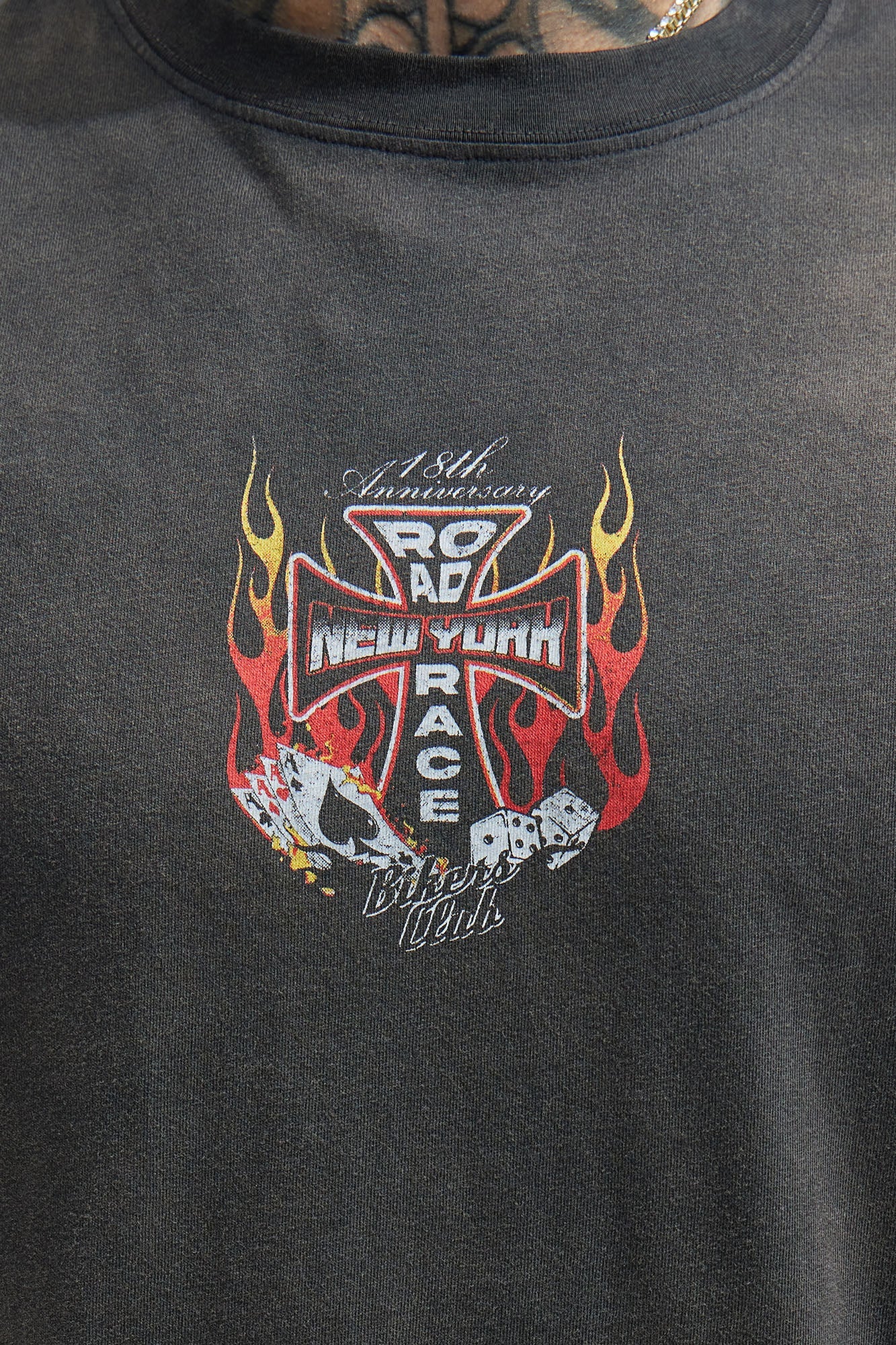 Road Race Oversized Short Sleeve Tee - Black