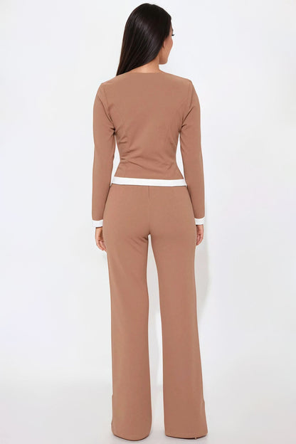 The Sophie Pant Set - Mocha