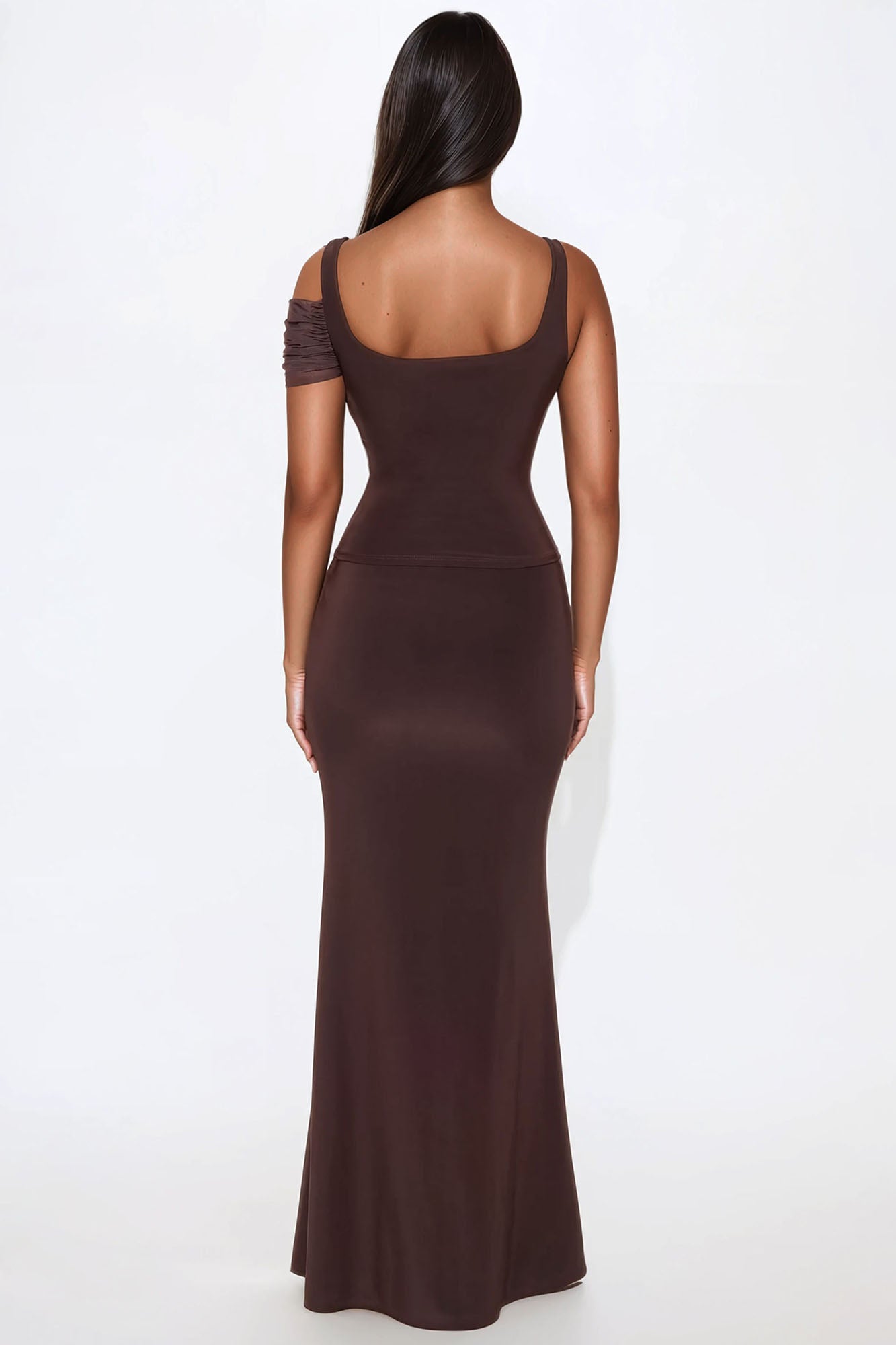 In My Maxi Skirt Set - Brown