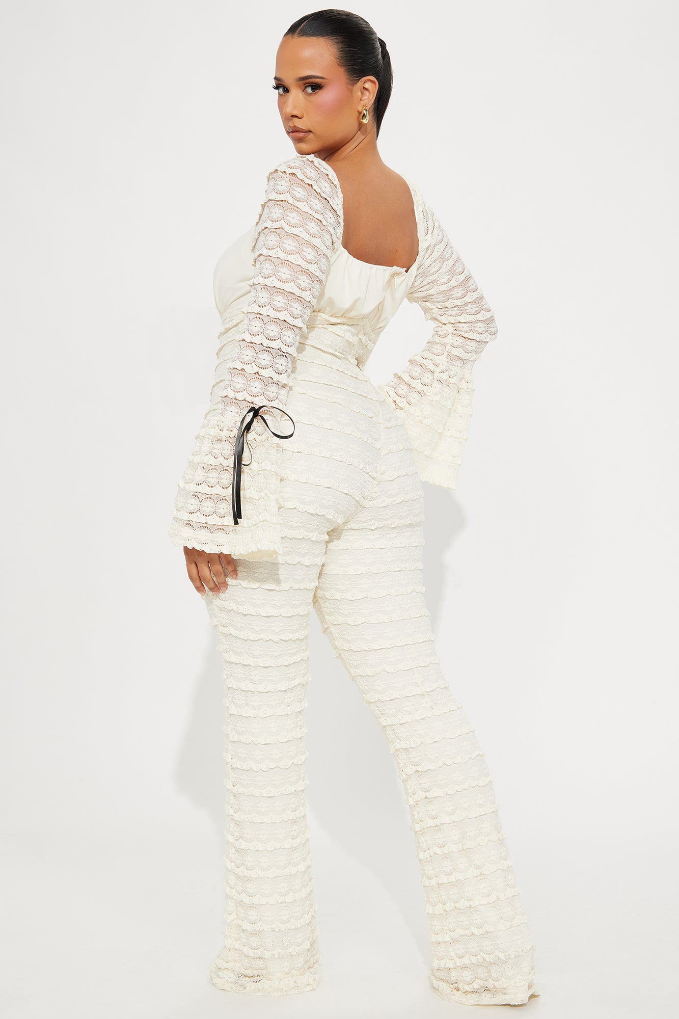 Espresso Lace Jumpsuit - Ivory