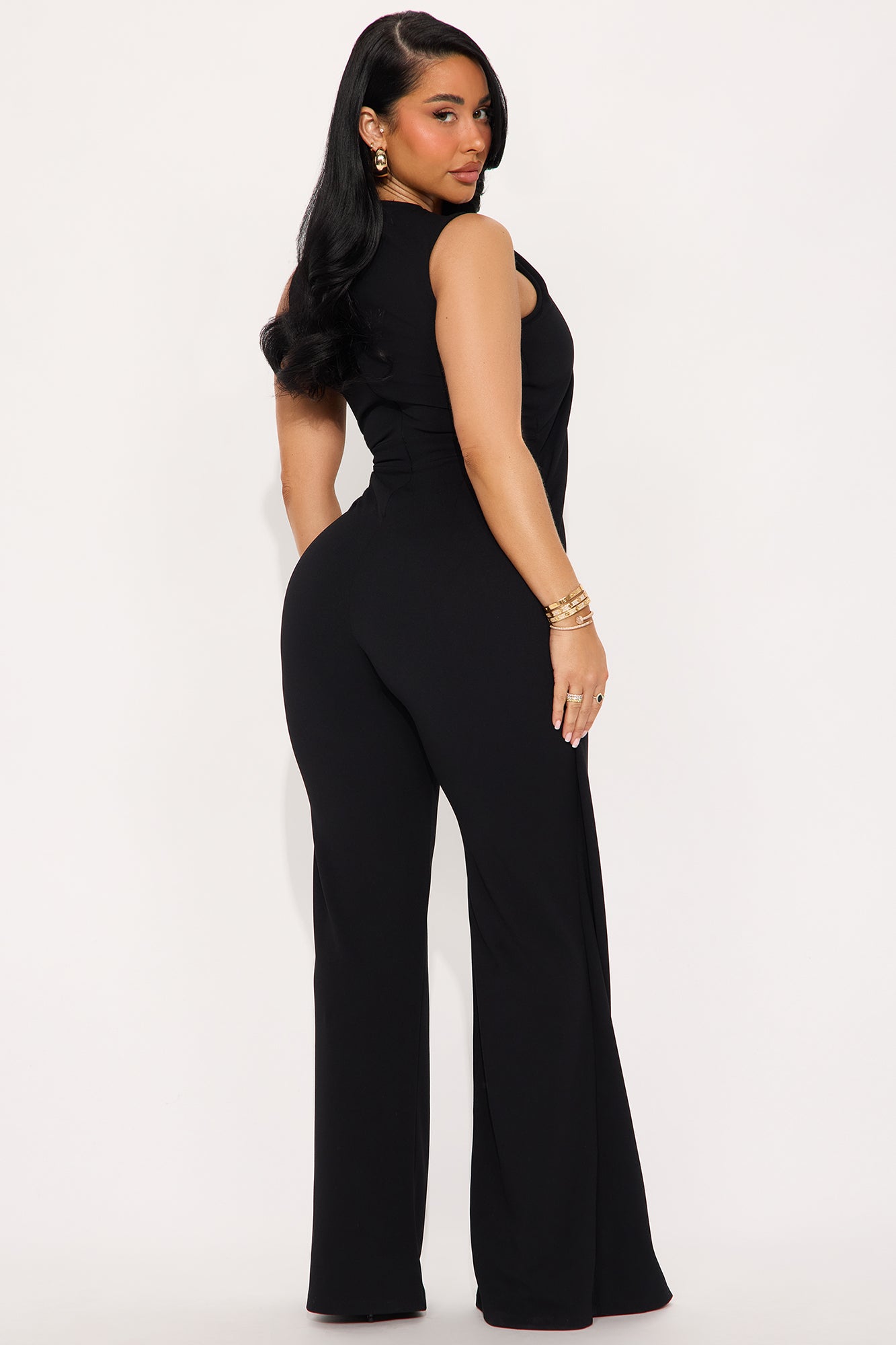 Back In Business Jumpsuit - Black/combo