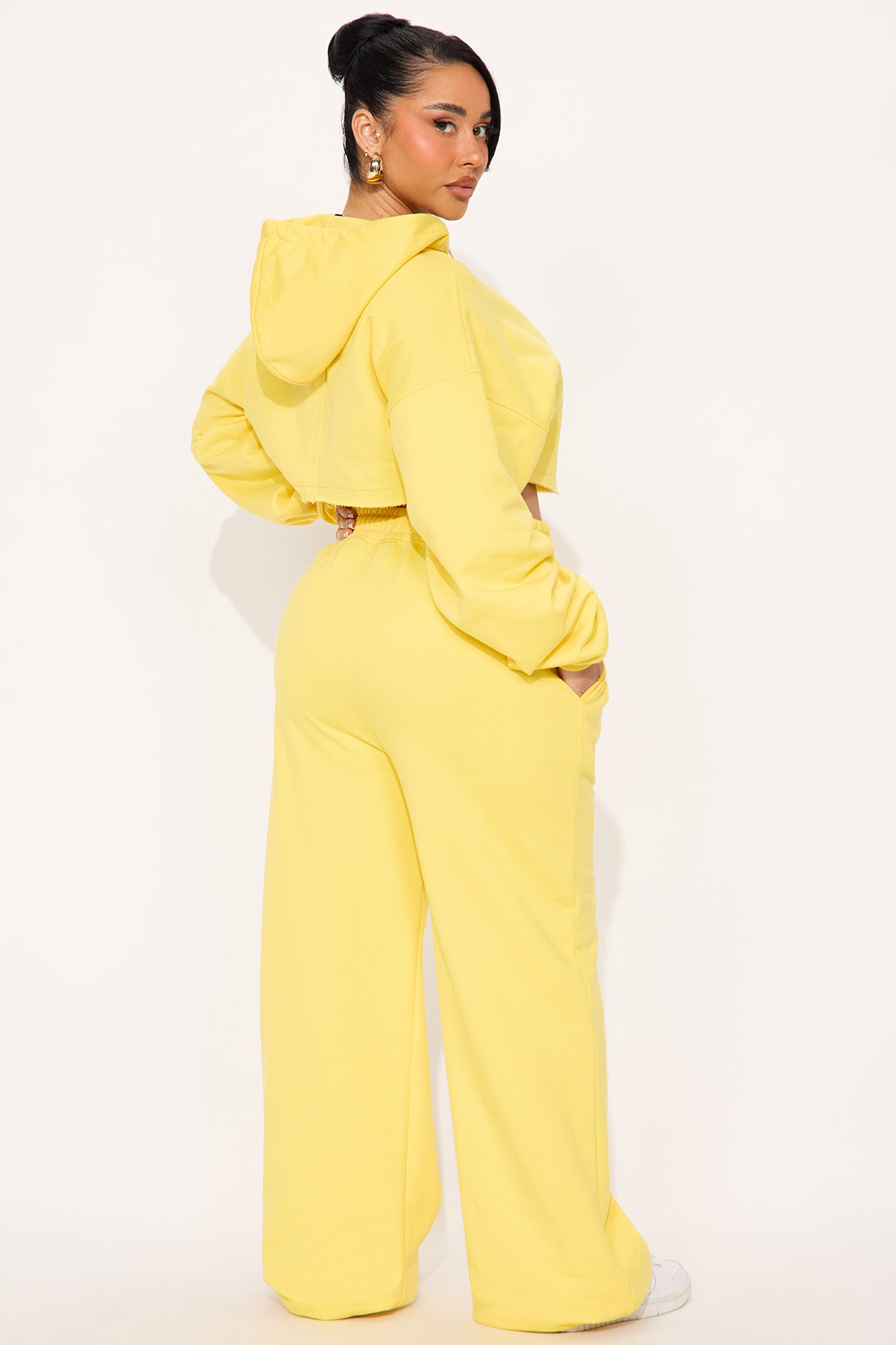 On The Way Sweatpant Set - Yellow