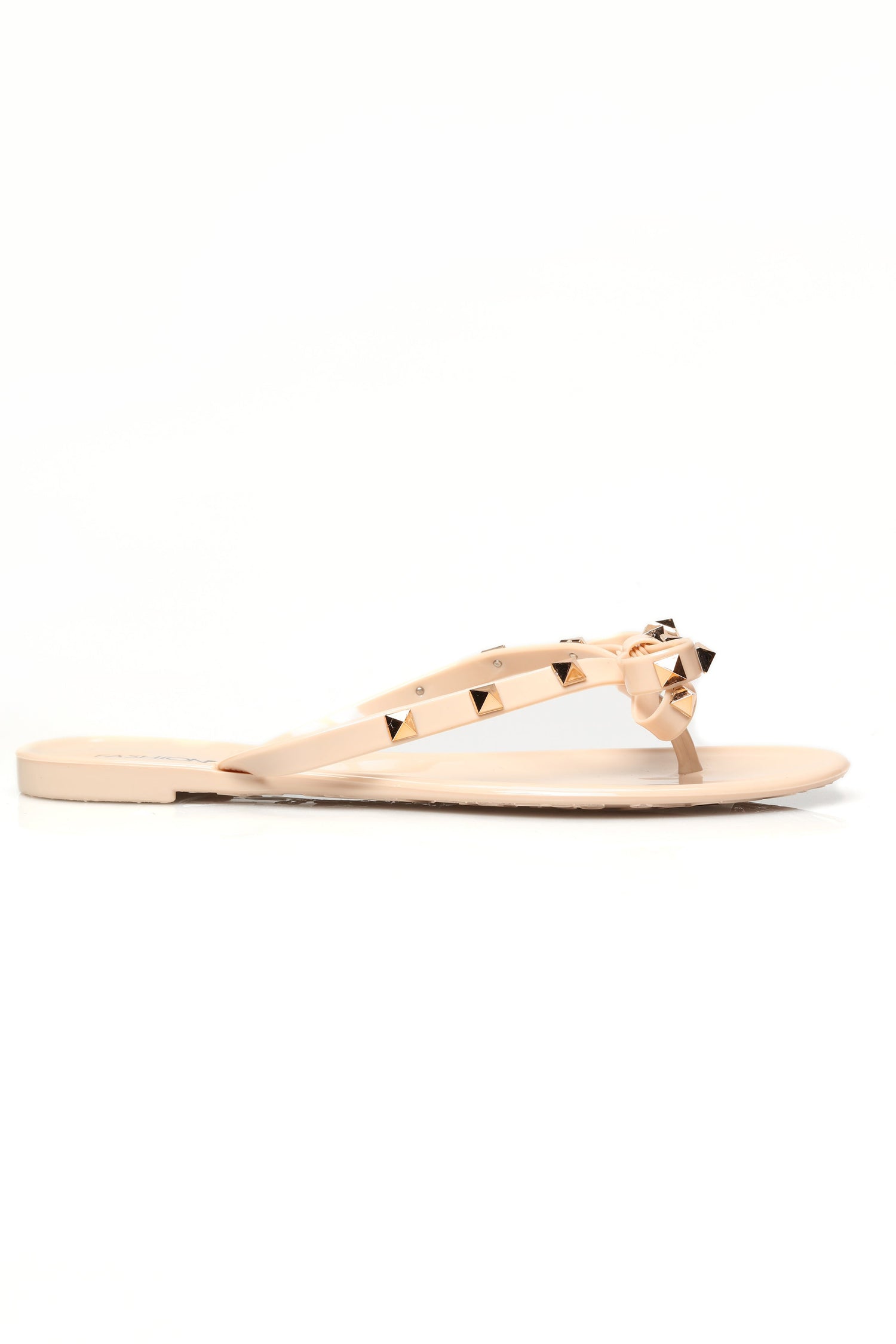 Studded Sister Flat Sandal - Blush