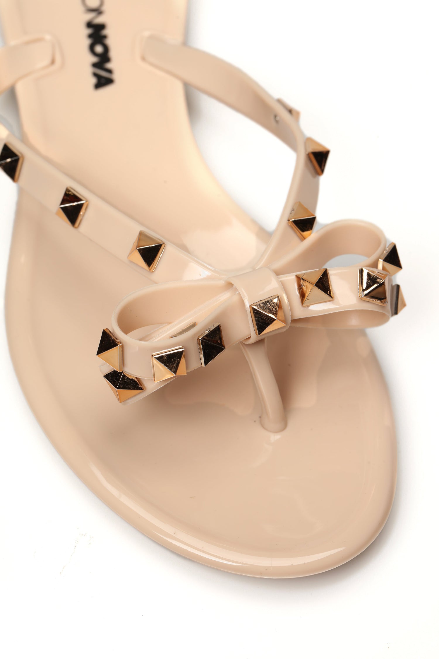 Studded Sister Flat Sandal - Blush