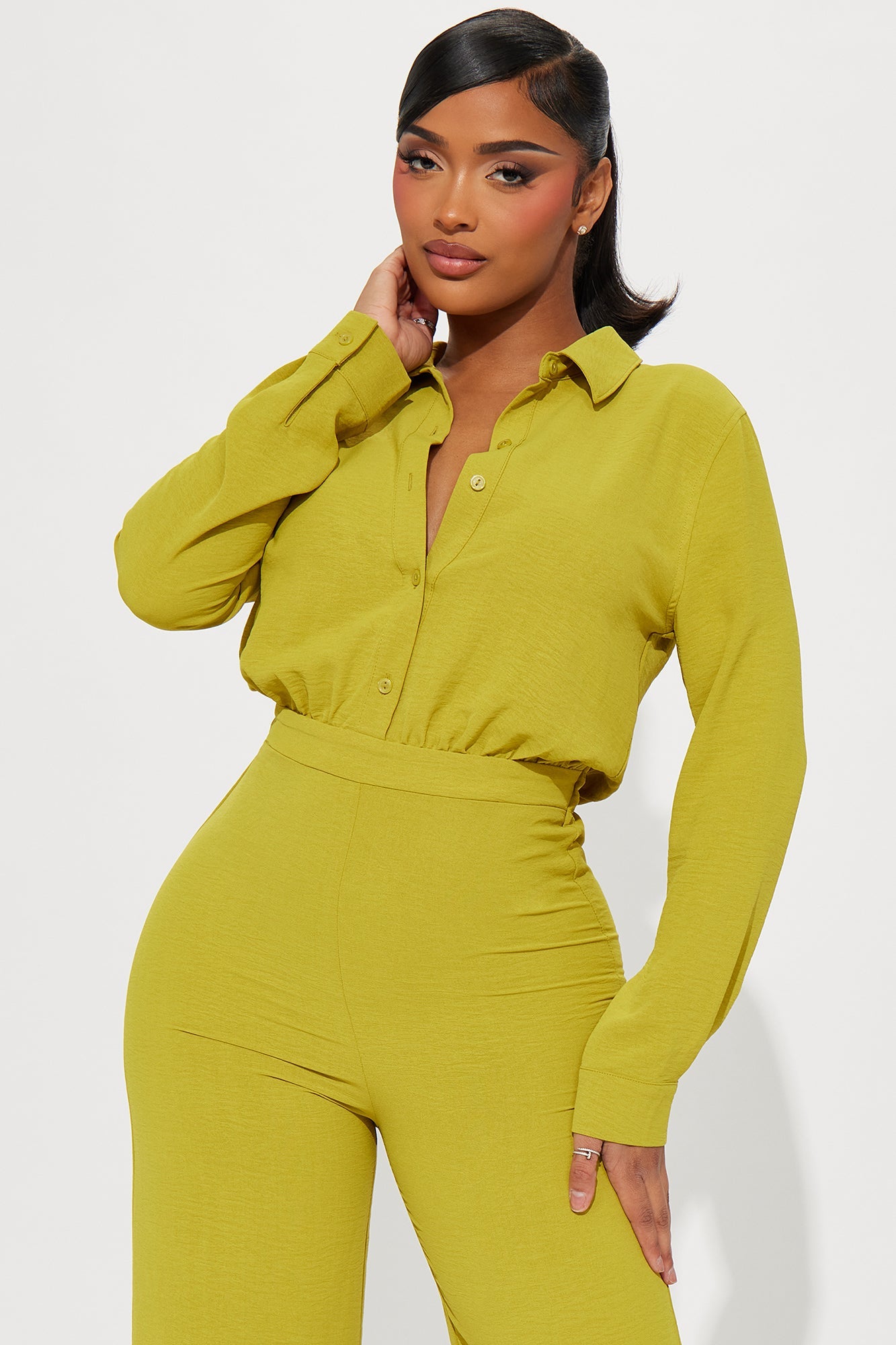 Makenzie Jumpsuit - Chartreuse