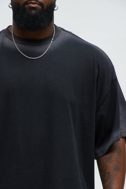 Dirty Wash Heavyweight Boxy Tee - Black