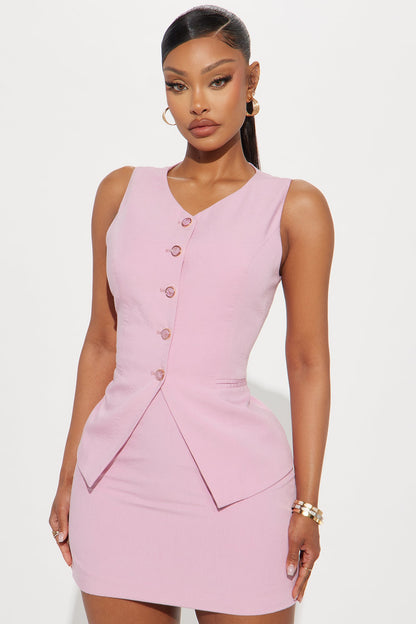 Office Princess Skirt Set - Pink