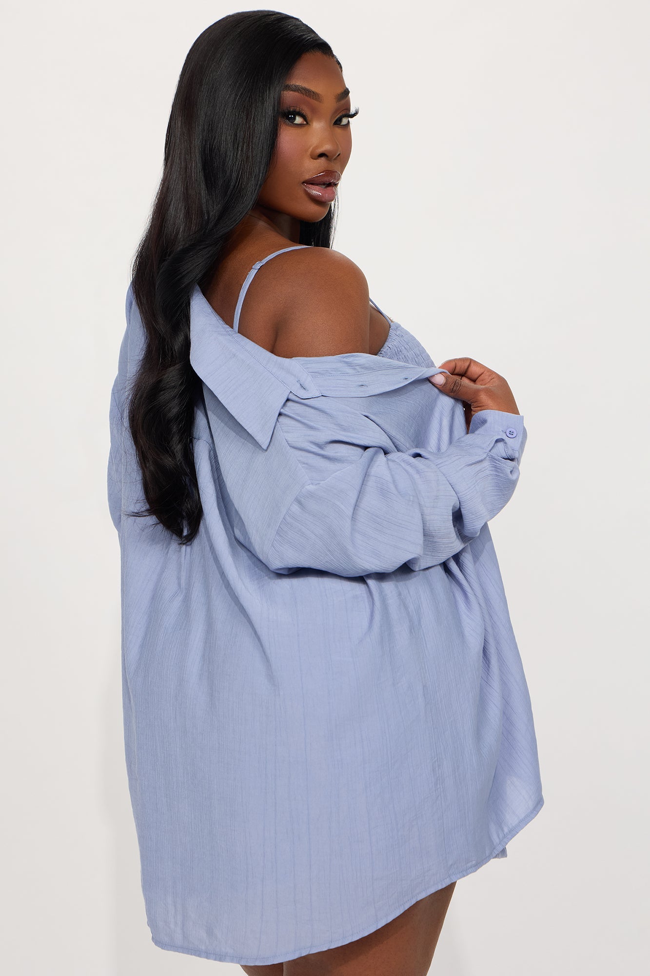 Hamptons Babe Romper Set - Light Blue