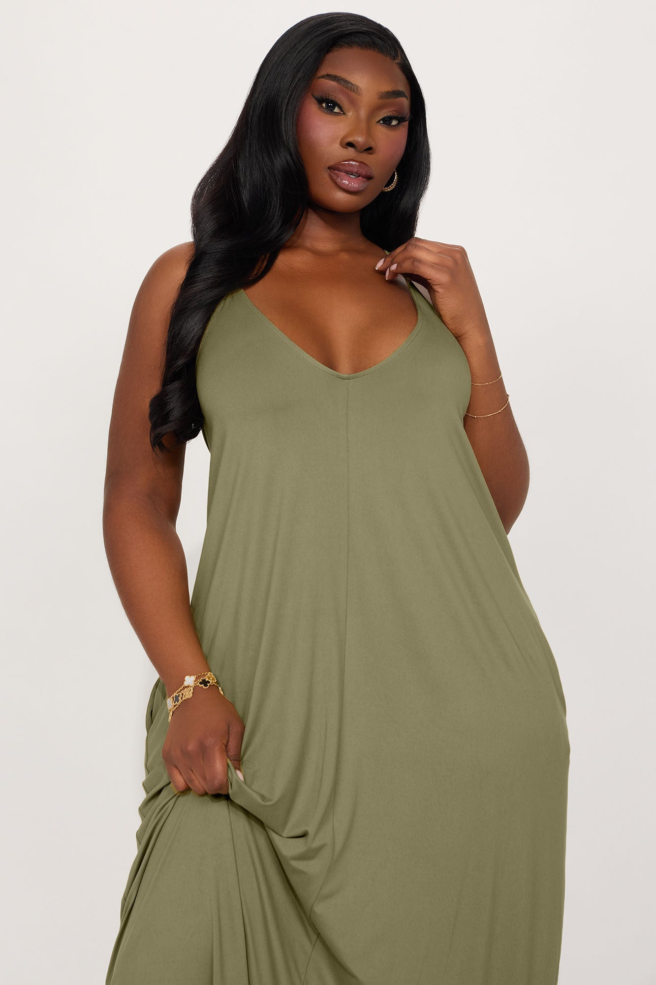 Simple Saturday Maxi Dress - Olive