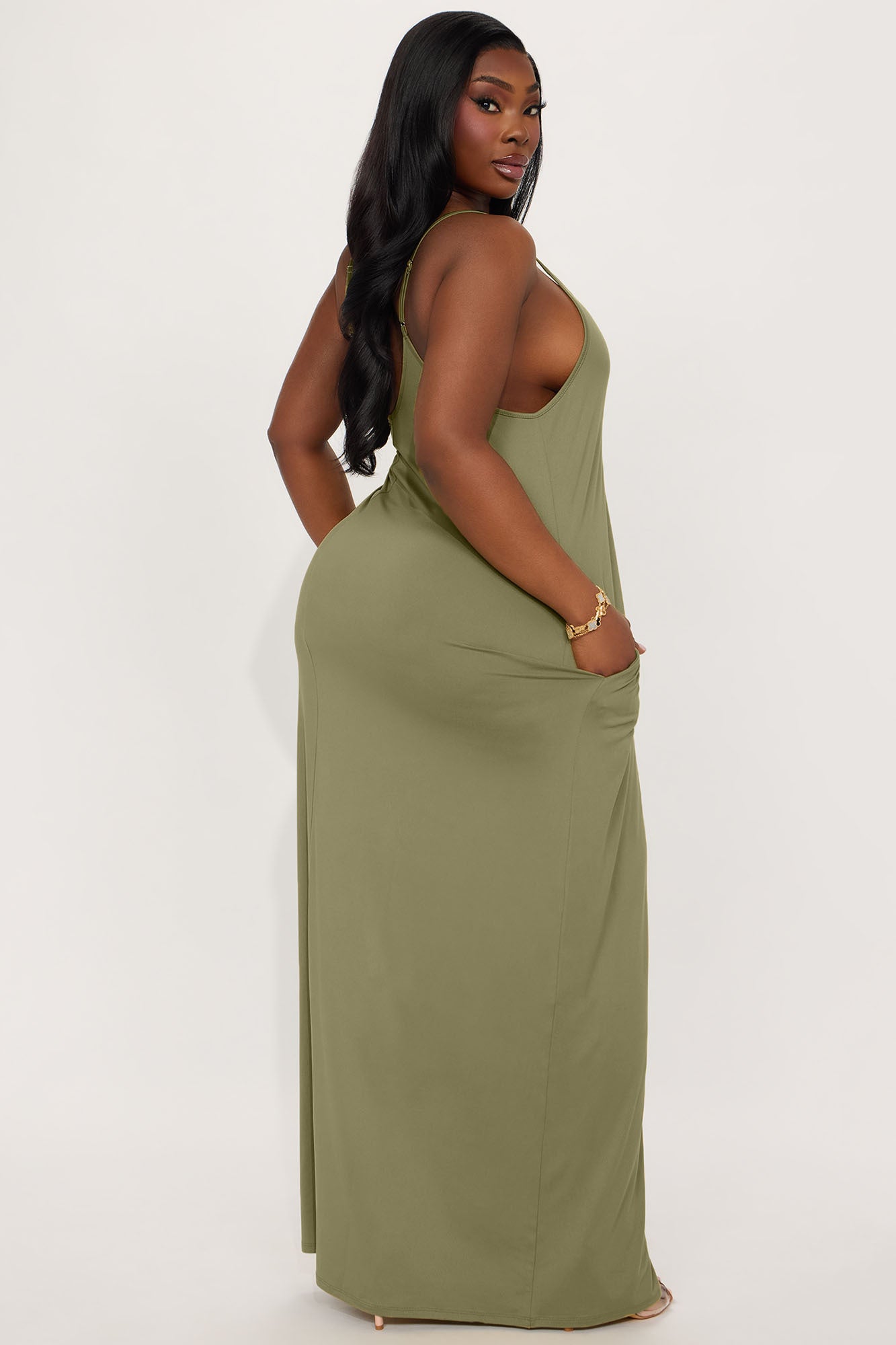 Simple Saturday Maxi Dress - Olive