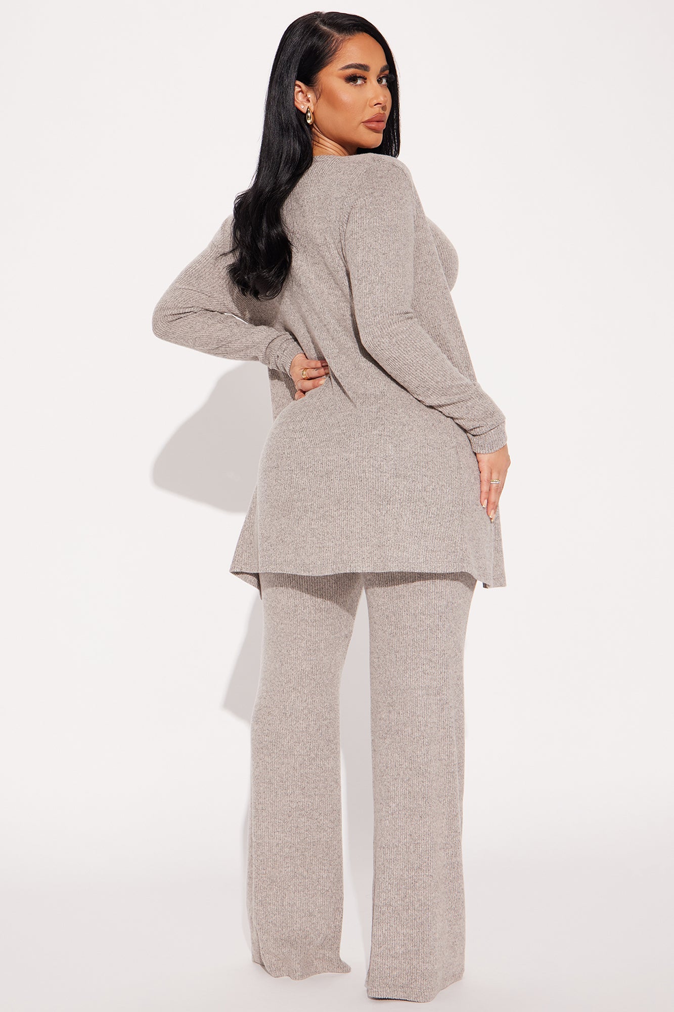 Calm N Cozy 3 Piece Pant Set - Oatmeal