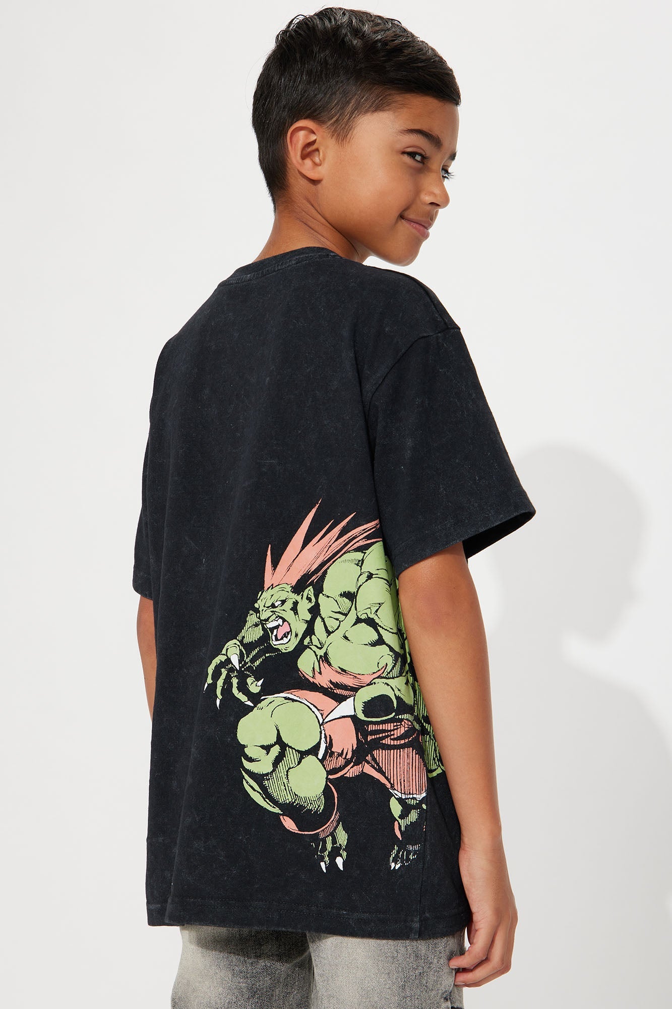 Mini Street Fighter Blanka Short Sleeve Tee - Black