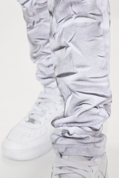 Mini Textured Away Skinny Jean - Black/White