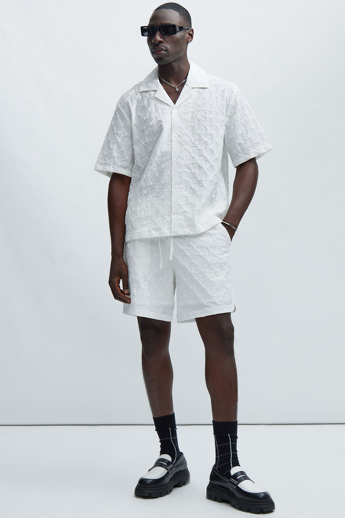 Atticus Textured Shirt - White