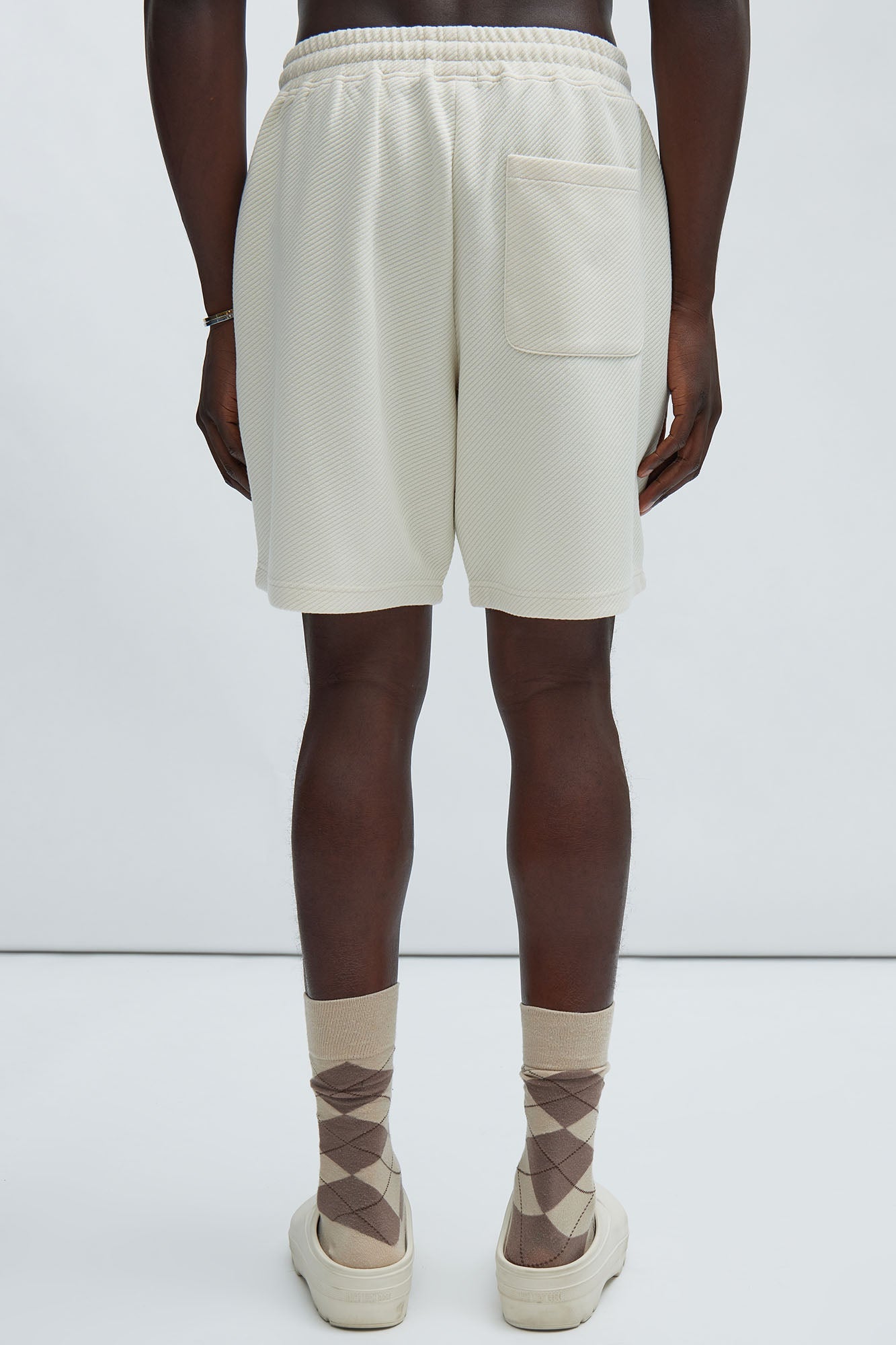 Kina Textured Shorts - Off White