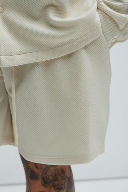 Kina Textured Shorts - Off White
