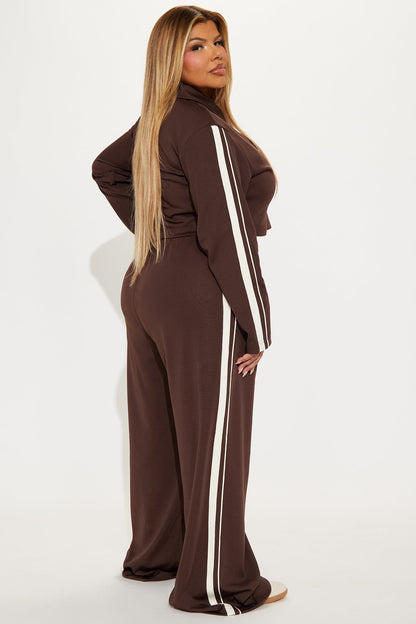 Winning Streak Pant Set - Chocolate