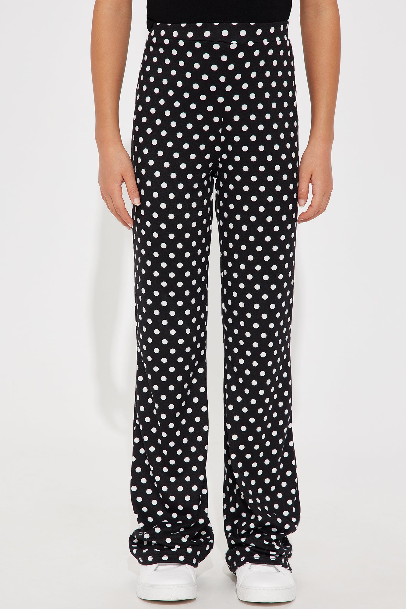 Mini Dottie Flare Legging - Black/White