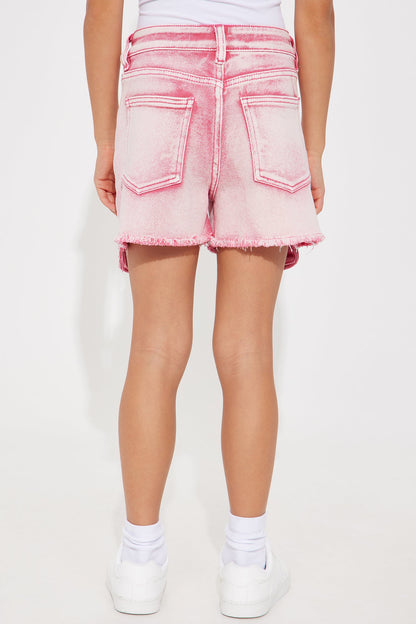 Mini Lily Cargo Short - Hot Pink