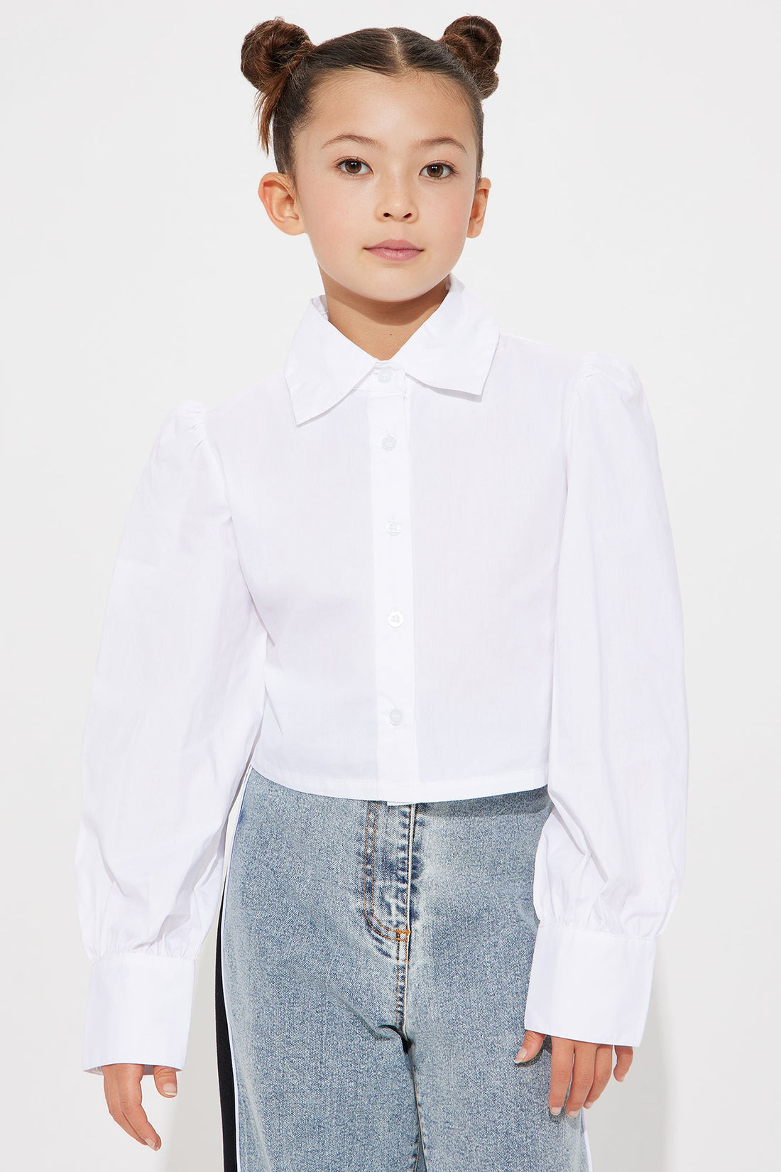 Mini My Next Move Pant Set - Light Wash