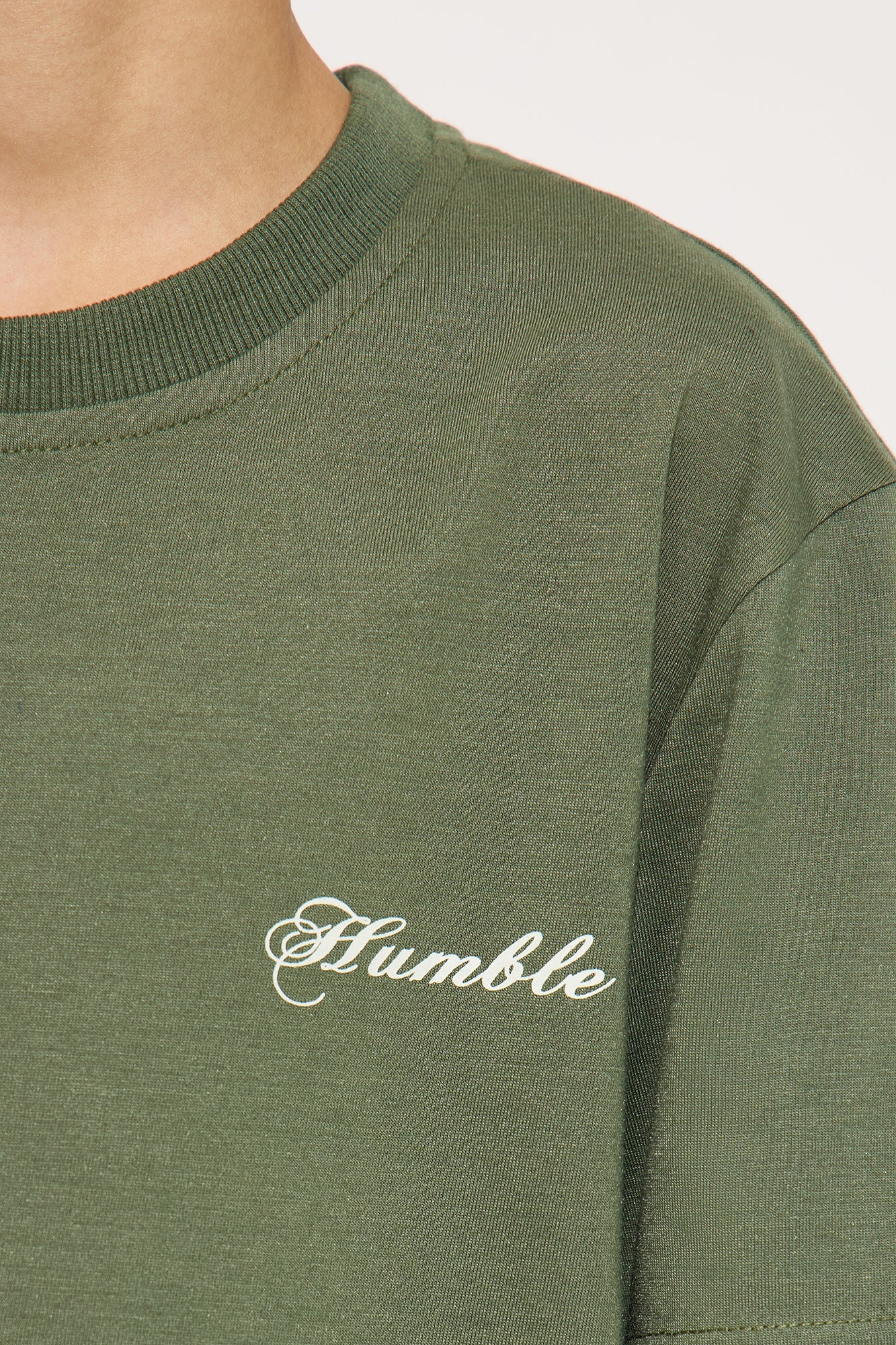 Mini Staying Humble Short Set - Olive
