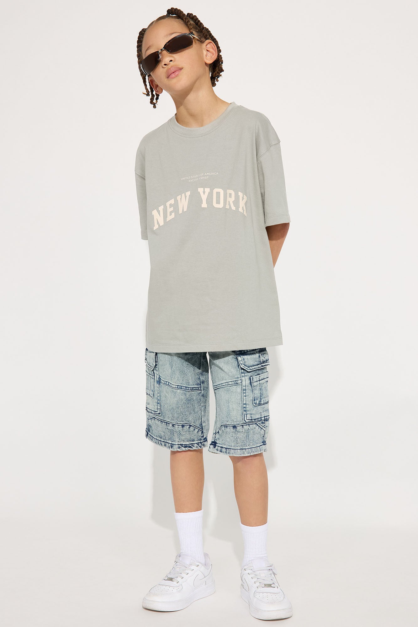 Mini So New York Tee - Sage