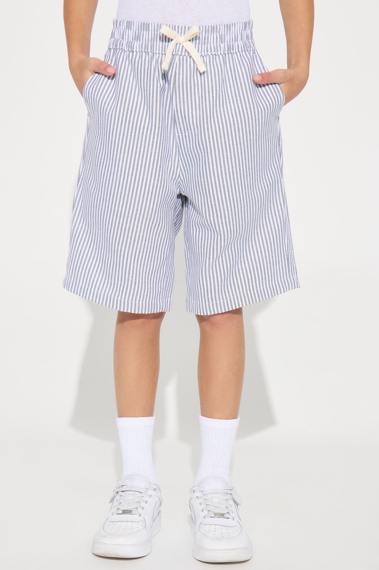 Mini Subtle Stripe Short - Grey/combo
