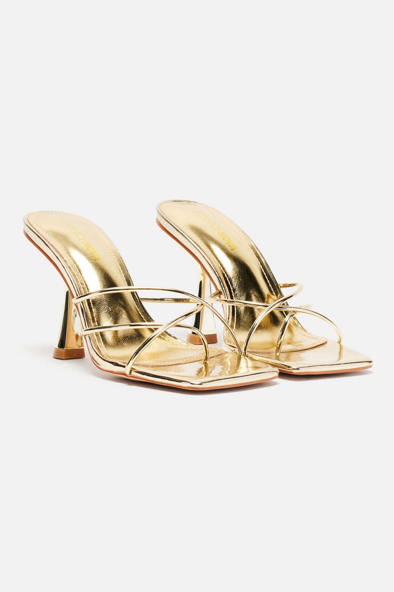 Only One For Me Heeled Sandals - Gold
