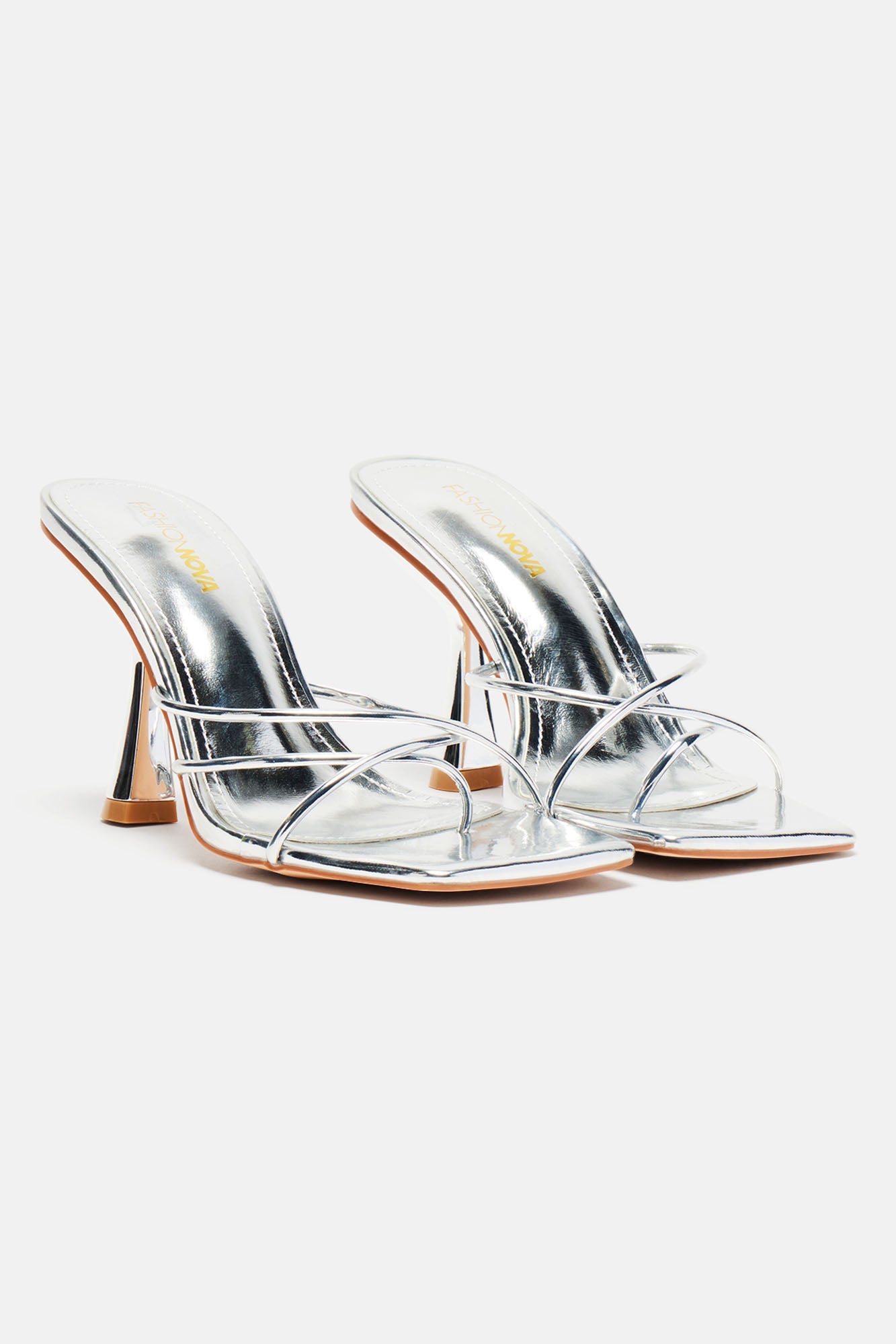 Only One For Me Heeled Sandals - Silver