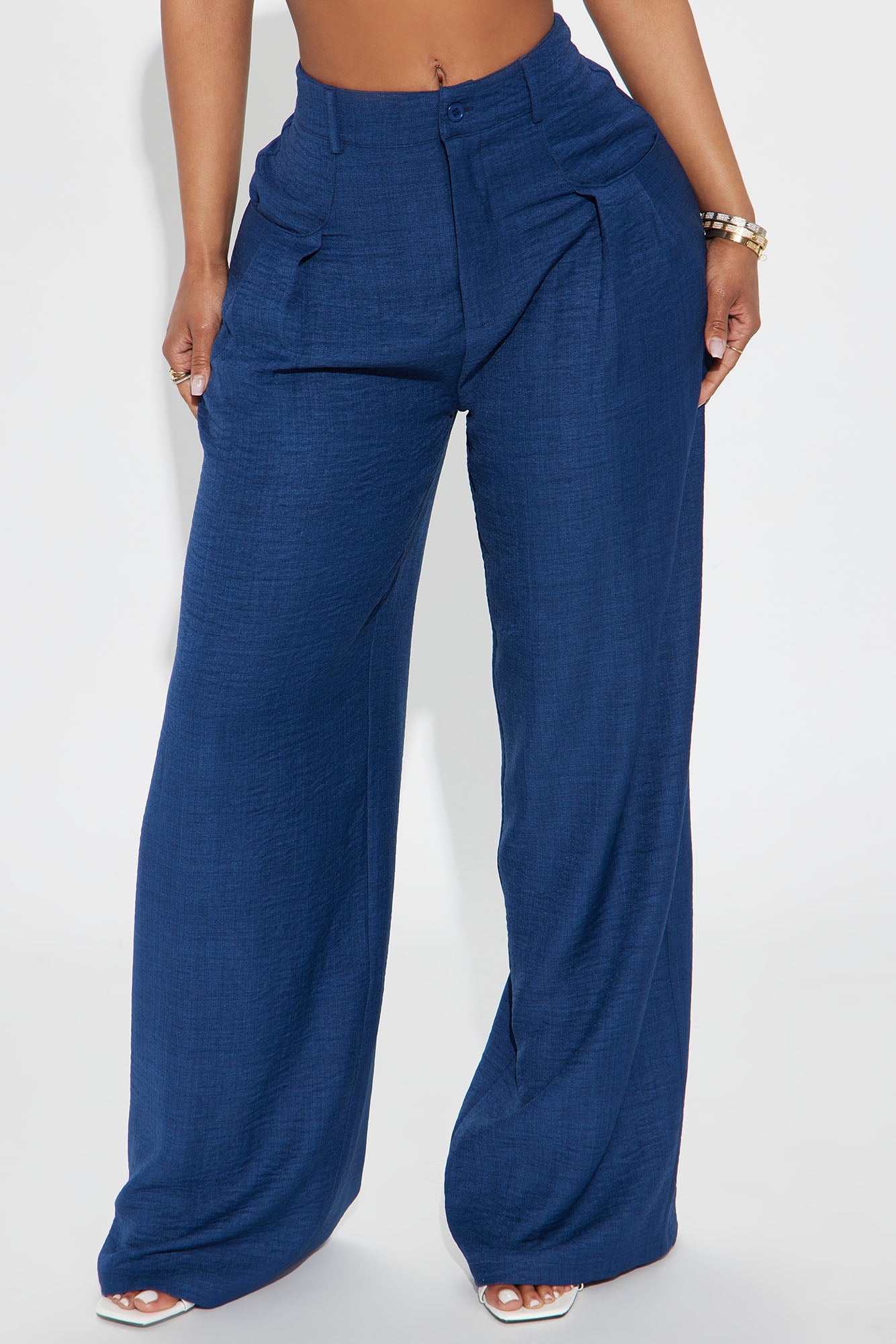 Matson Wide Leg Trouser - Navy