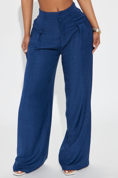 Matson Wide Leg Trouser - Navy