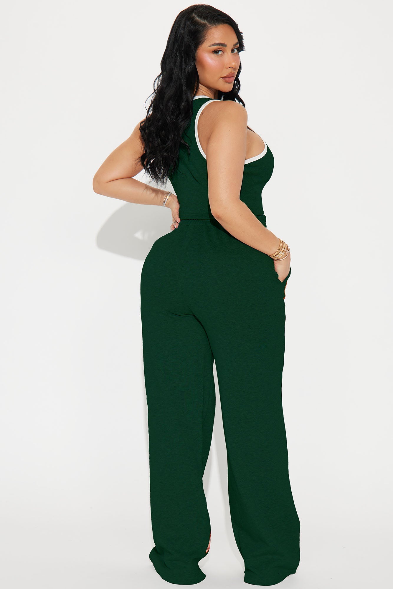 Varsity Babe Pant Set - Hunter
