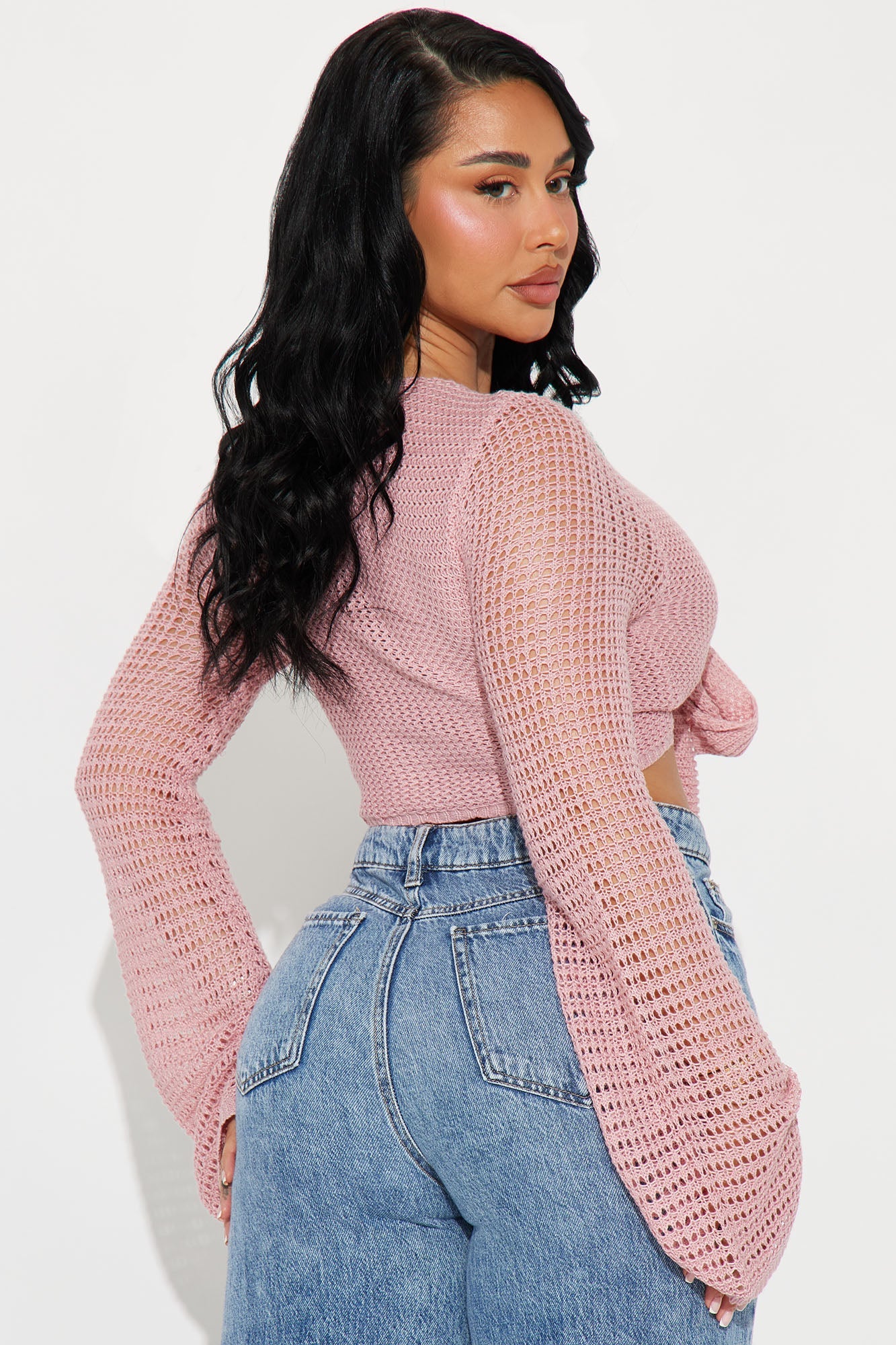 Sunny Paradise Crochet Top - Pink