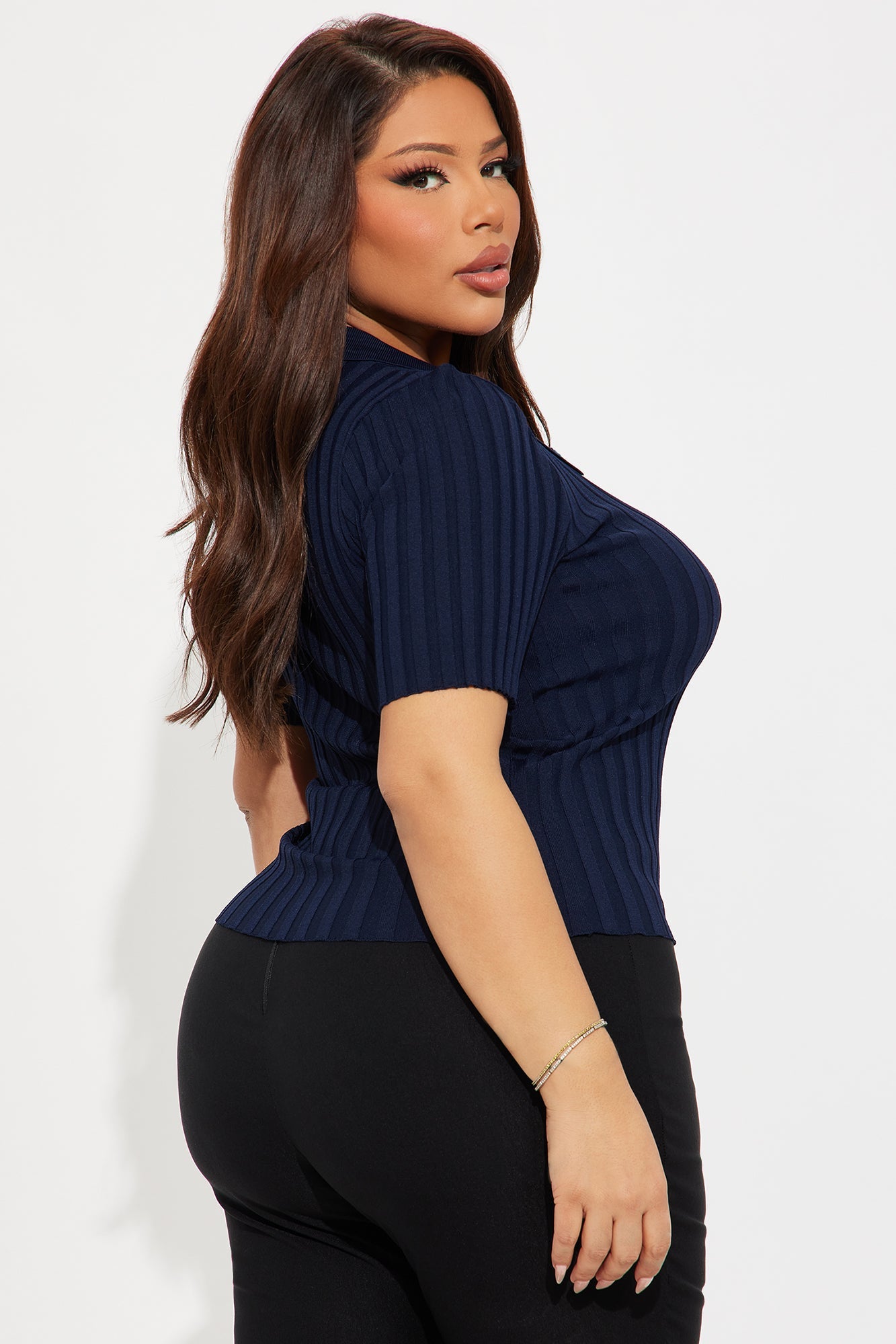 Preppy Only Polo Sweater - Navy