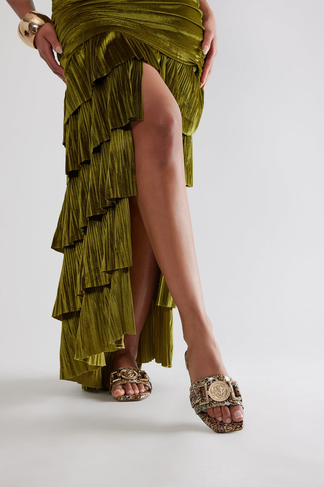 Caleb Hardware Sandals - Leopard