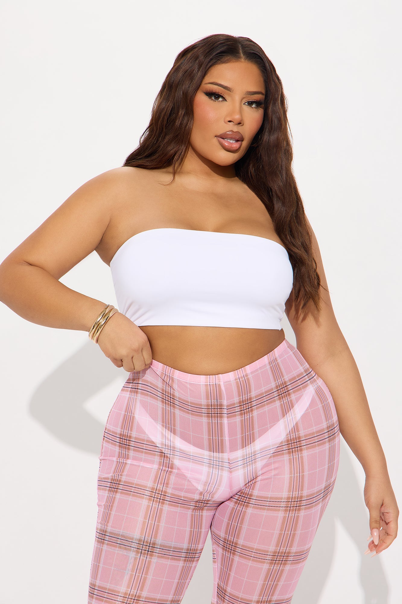 Nova Microfiber Bandeau Bralette - White
