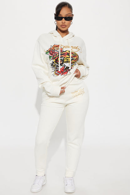 Ed Hardy Retro Tiger Jogger - Ivory