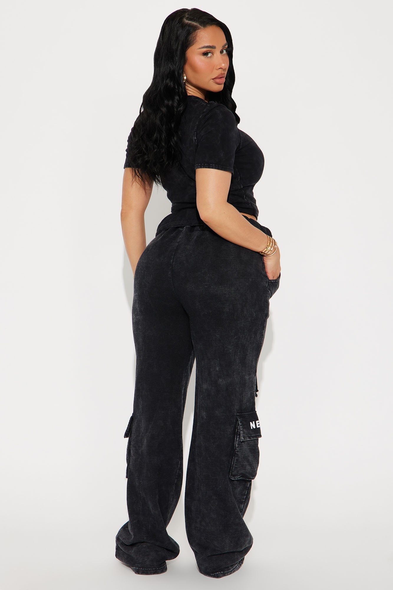 New SZN Washed Pant Set - Charcoal