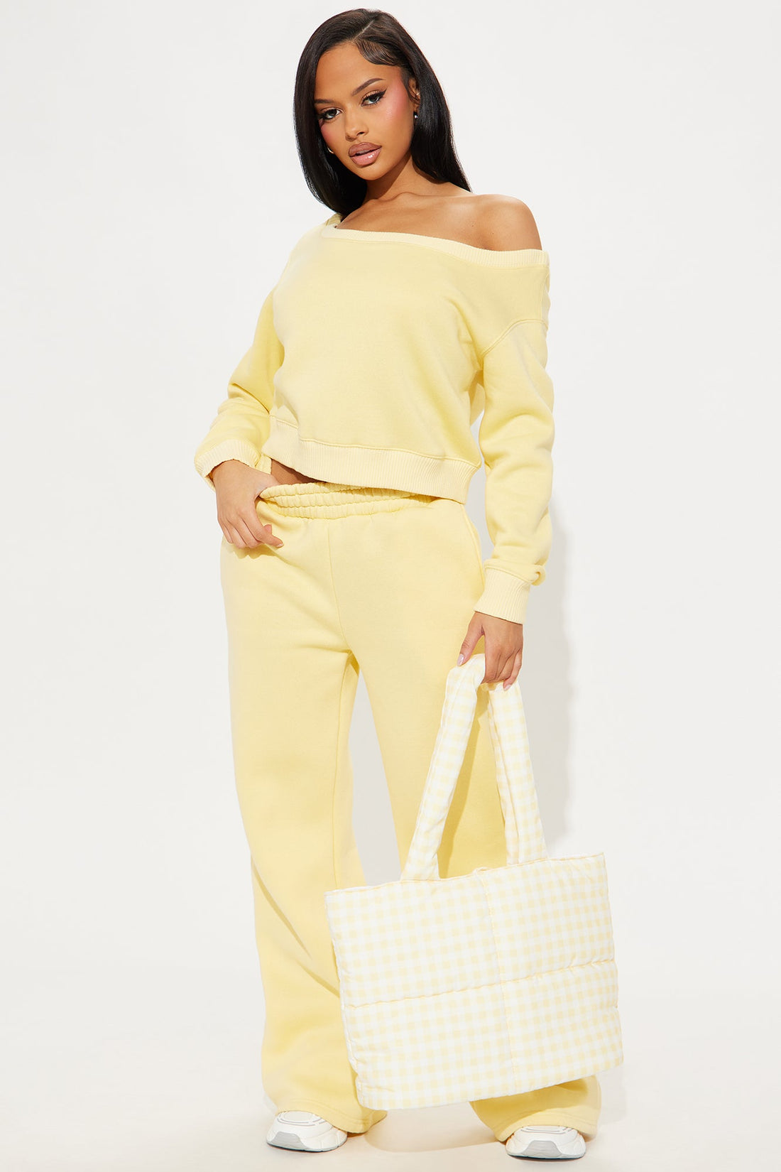 Sammie Fleece Pant Set - Yellow