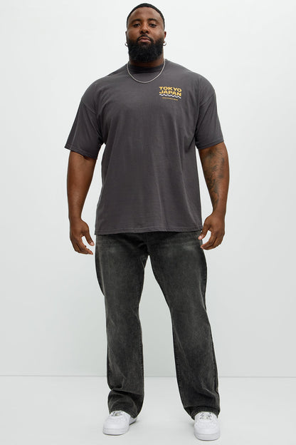 Tokyo Japan Import Short Sleeve Tee - Charcoal
