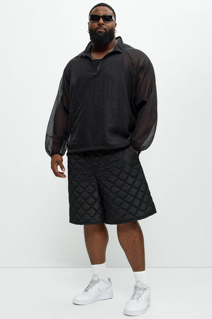 Deebo Quilted Shorts - Black