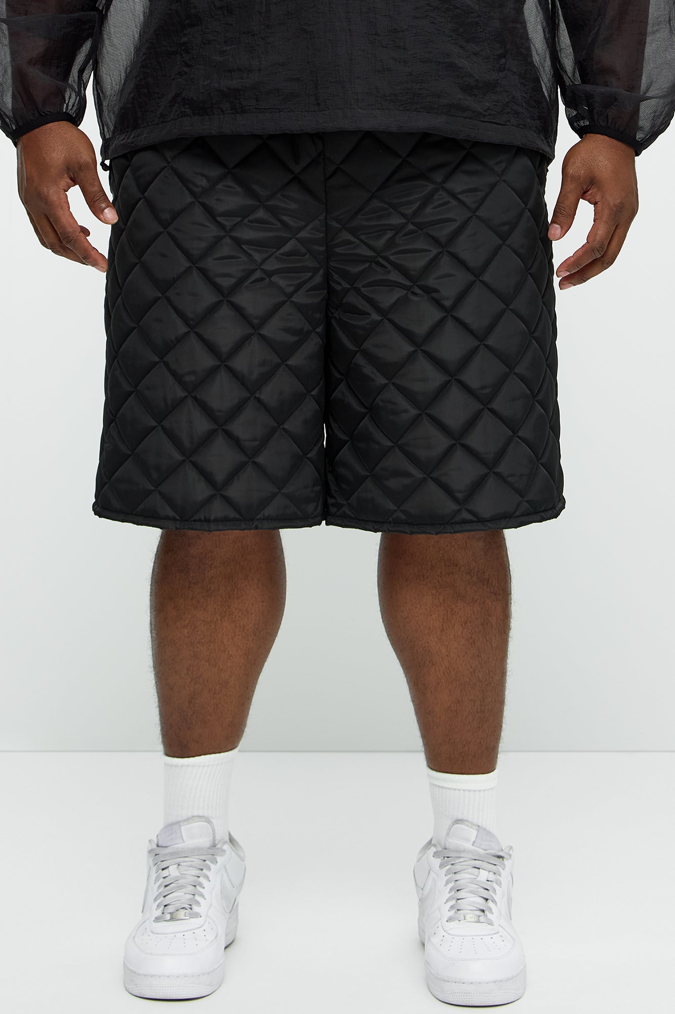 Deebo Quilted Shorts - Black