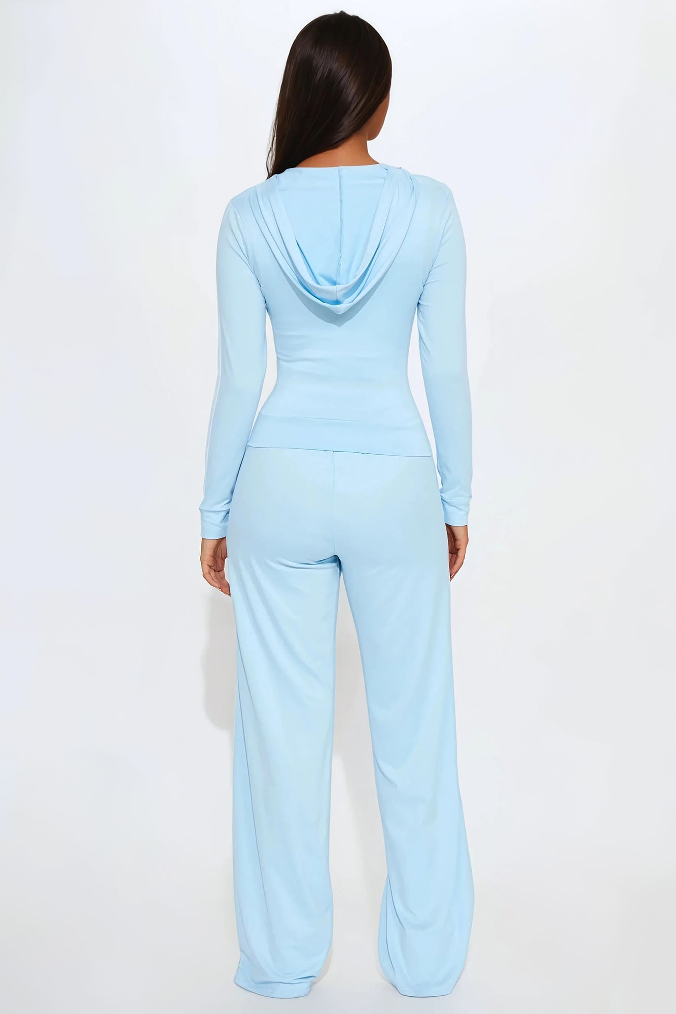 Tennis Courts Wide Leg Pant Set - Blue