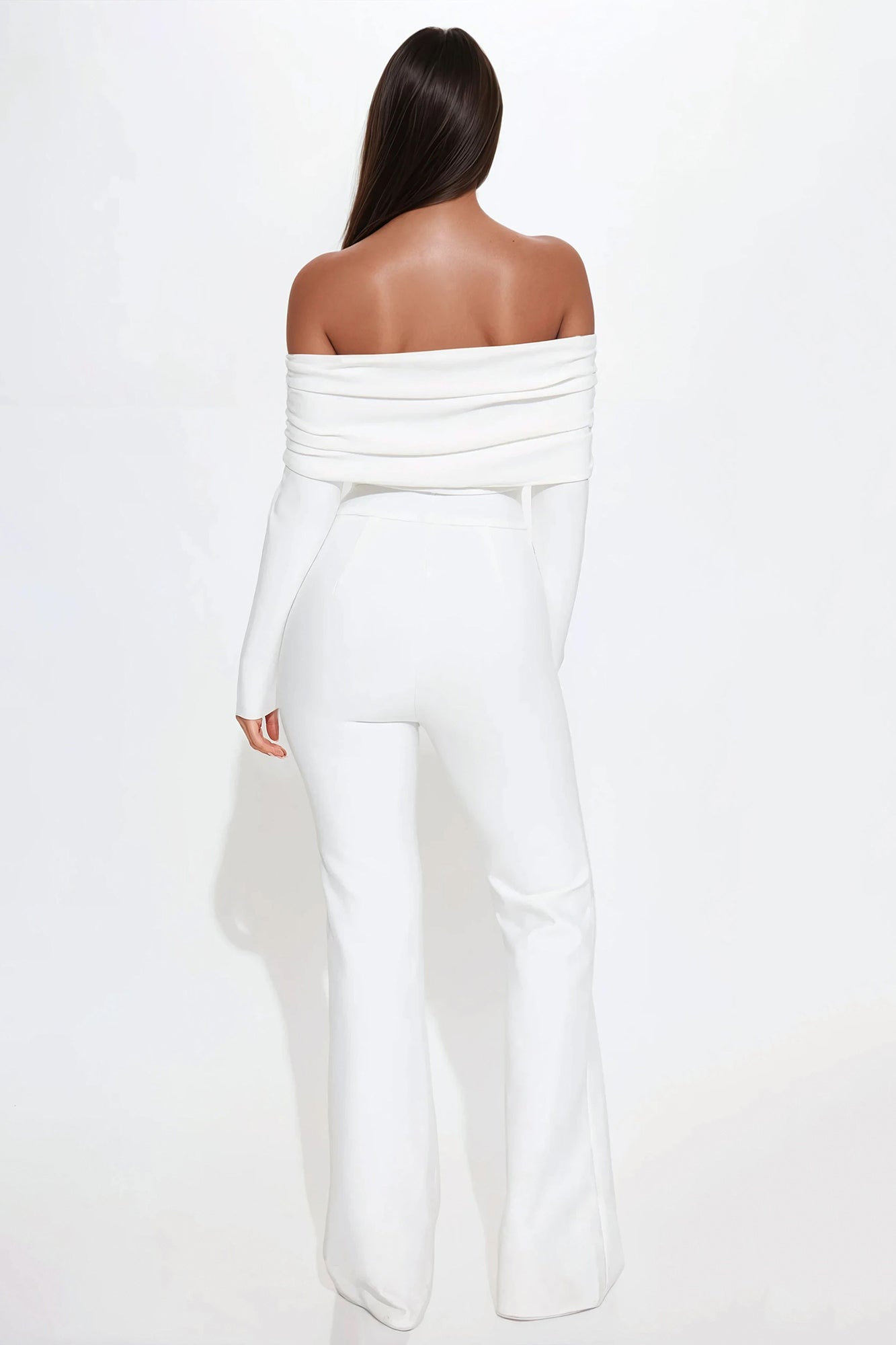 Robin Bandage Jumpsuit - White
