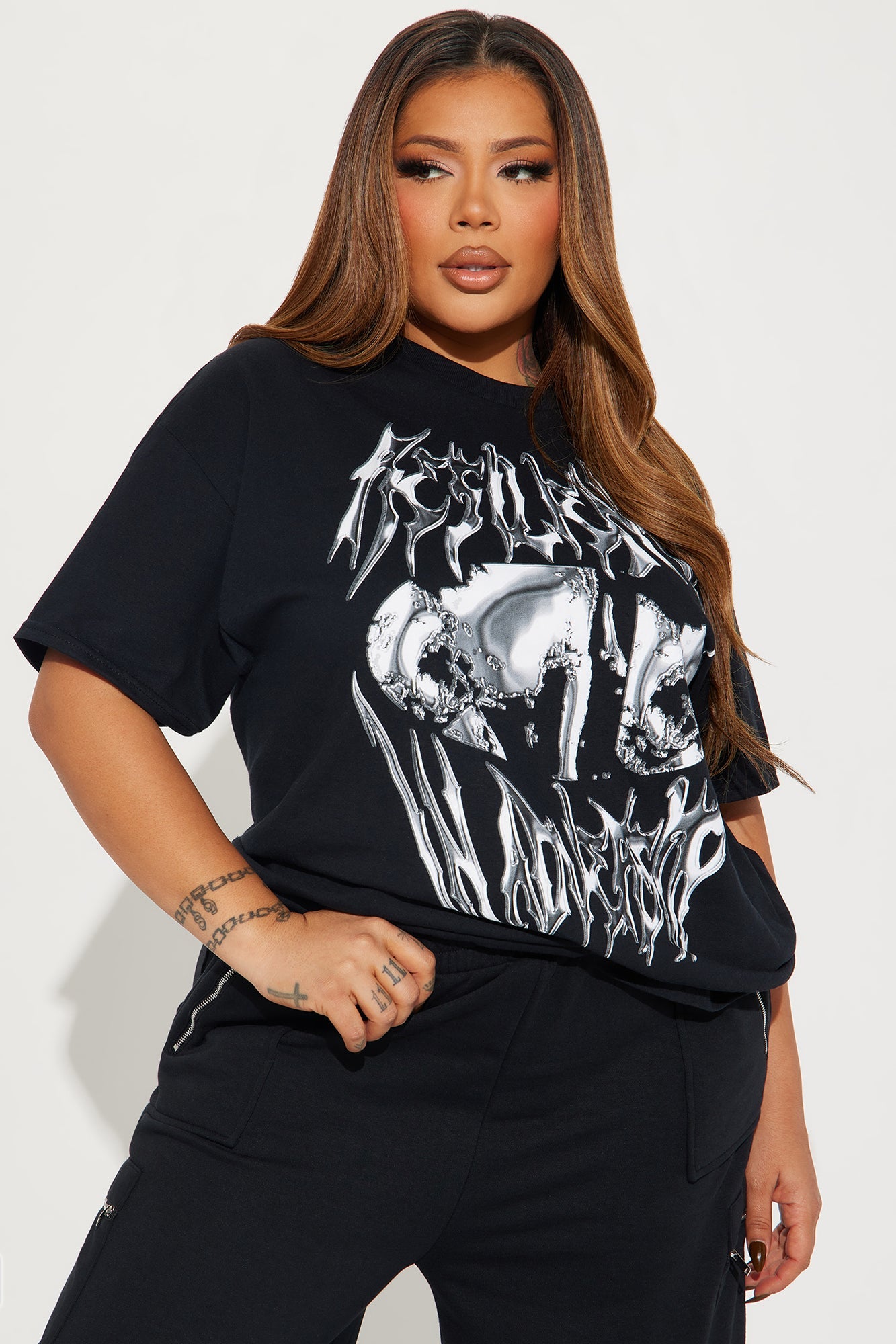 Resilience Chrome Graphic Tee - Black