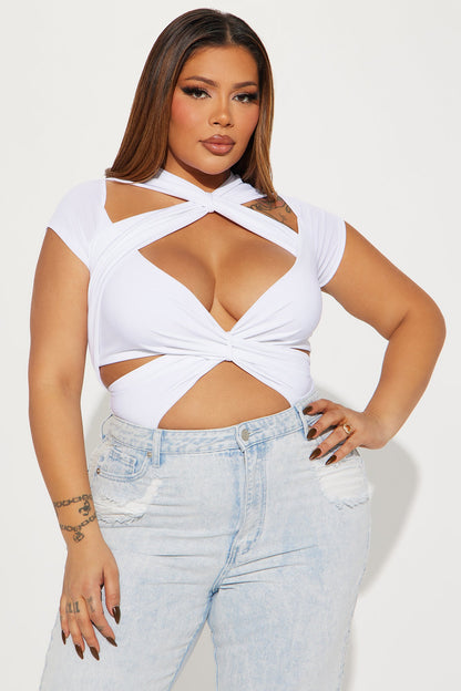 Never Too Much Bodysuit - White