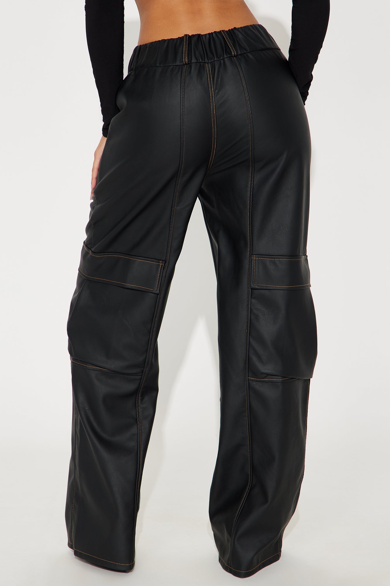 Better Together Faux Leather Pant - Black