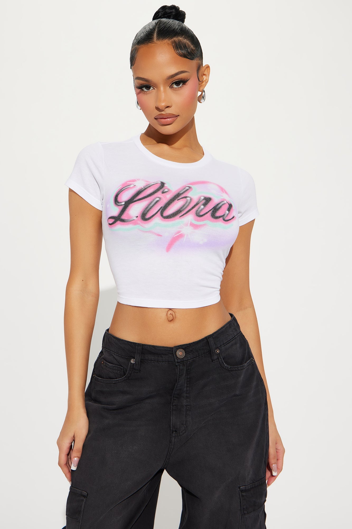 Libra Energy Fitted Tee - White
