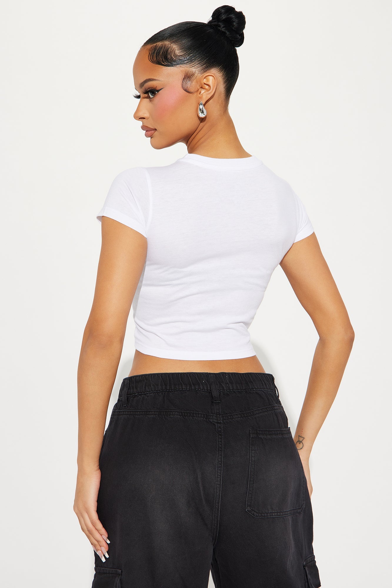 Libra Energy Fitted Tee - White