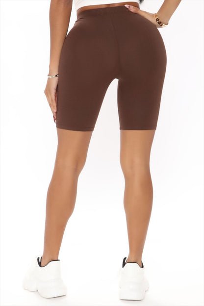 Natalee Biker Shorts - Chocolate
